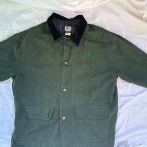 Men's Dark Green Shirt Jacket